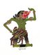 Indonesia: Figure of Durmagati, wayang kulit ('shadow puppet') character from the ancient Hindu epic, Mahabharata