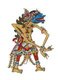 Indonesia: Figure of Kalamarica, wayang kulit ('shadow puppet') character from the ancient Hindu epic, Ramayana