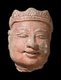 Indonesia: Terracotta bust thought to represent Gajah Mada, prime minister of Majaphit, r.1329-1364 CE. Majapahit Empire, Java,13th-14th century